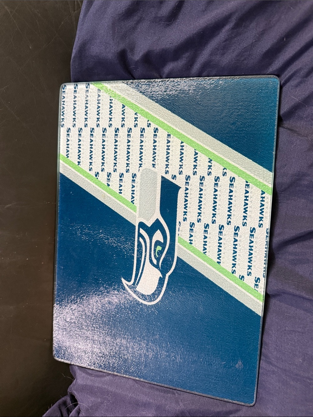 Seattle Seahawks Silicone Cutting Board - Blue & Green Team Design